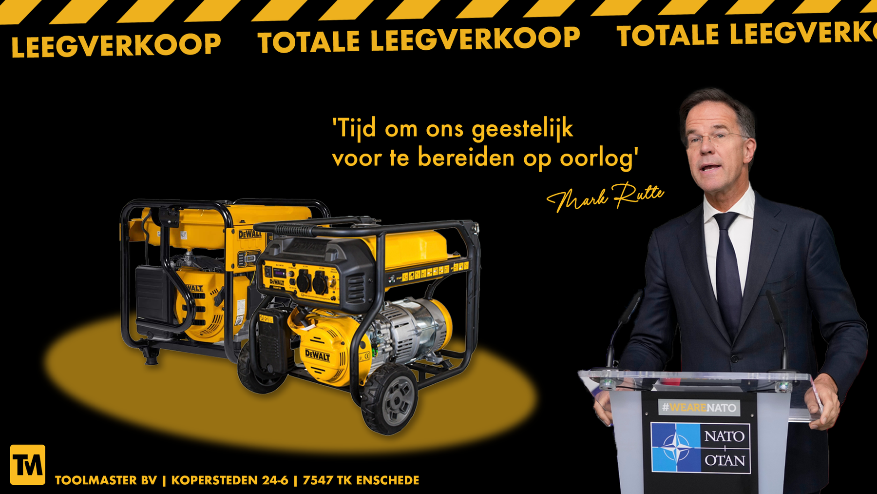 Generator voor het te laat is!