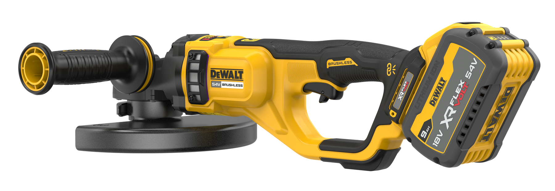 NIEUW DeWALT 54V XR FLEXVOLT 230MM HAAKSE SLIJPER DCG460N