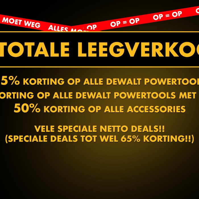 Geen officiële DeWALT dealer meer