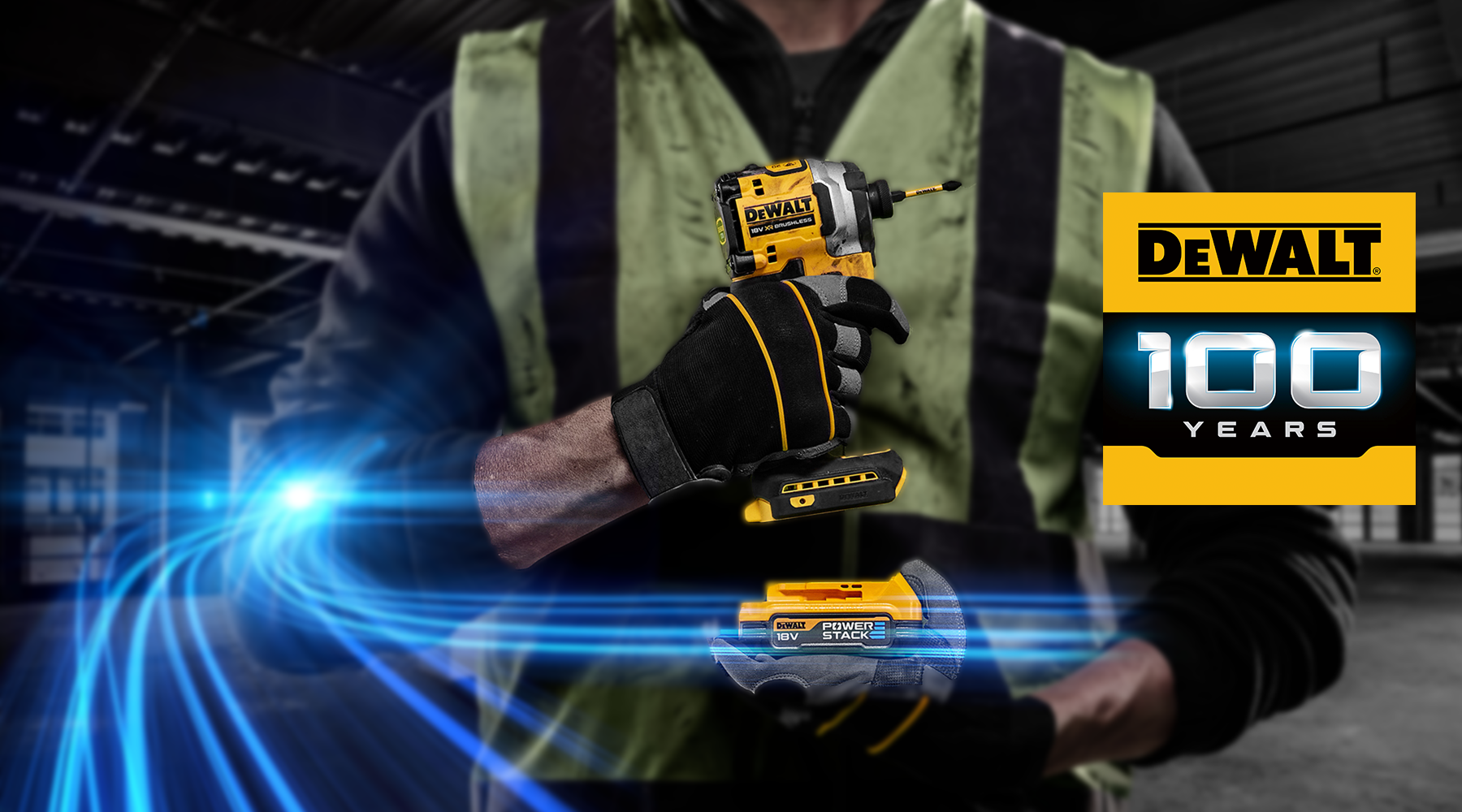 Gratis 5.0Ah PowerStack Accu bij elke 18V XR machine*